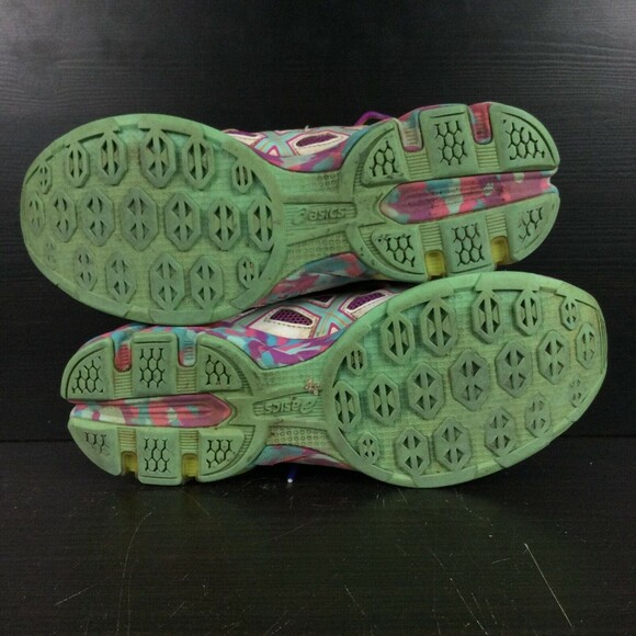 Asics Gel-Frantic 7 -Women's Sz 9.5- White/Colorful Running Jogging Shoes- T3A6Q - Picture 8 of 11